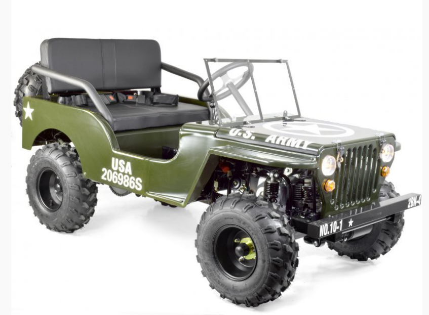 La Jeep enfant 150cc, un quad enfant costaud aux allures de la Jeep Willys